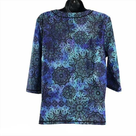 Swimsuits For‎ All Swim Tee Top Cover Up Multicolor - Picture 3 of 8